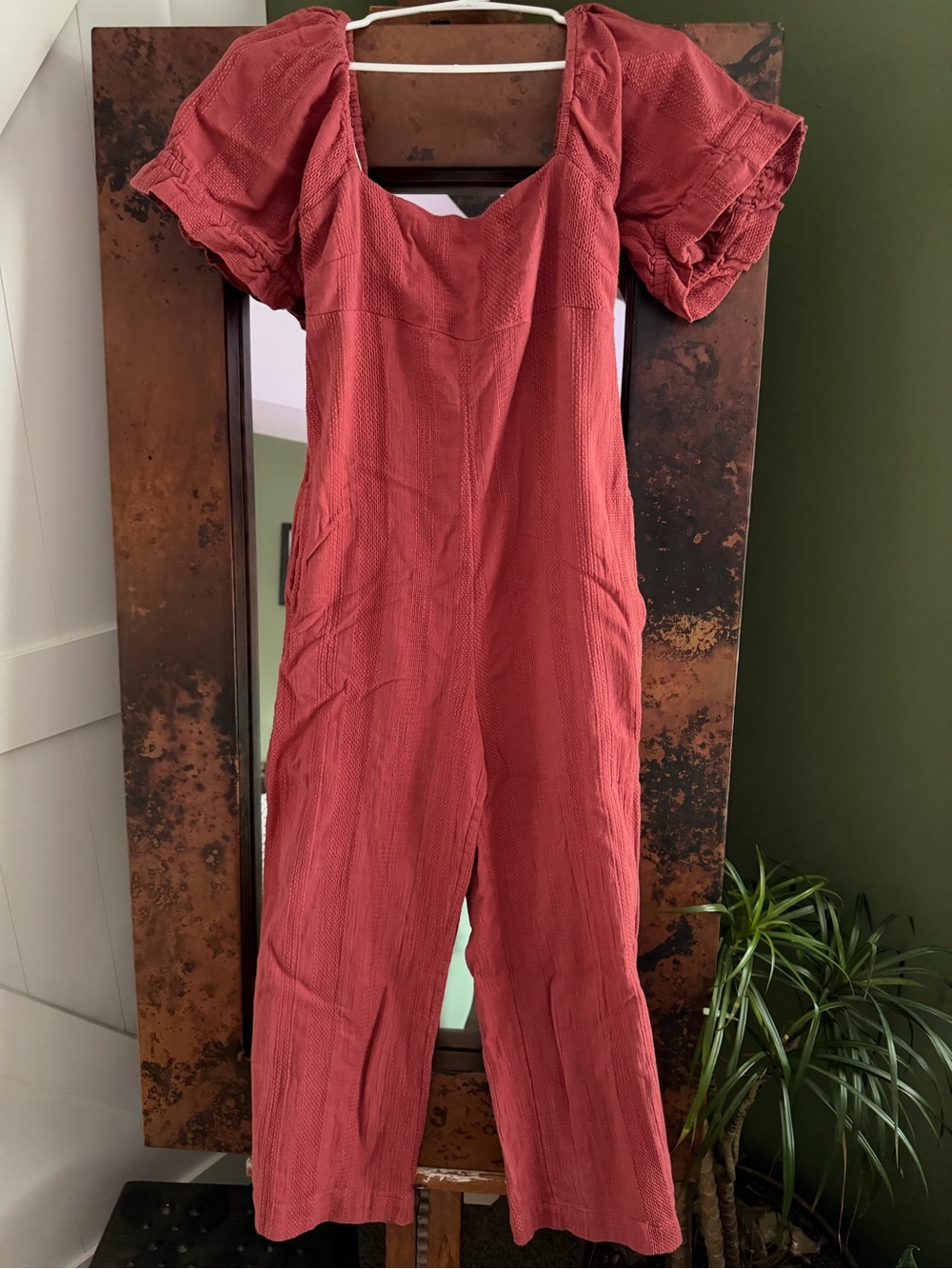 Free People Coral Jumpsuit XS